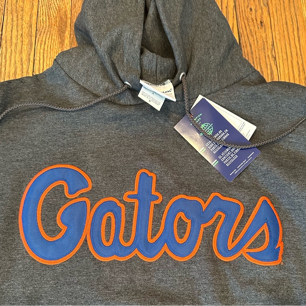 2025 NCAA CHAMPIONS University of Florida Gators Dark Gray Men's Hoodie Medium - Picture 2 of 7